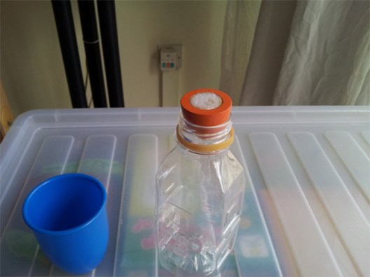 bottle open with teat